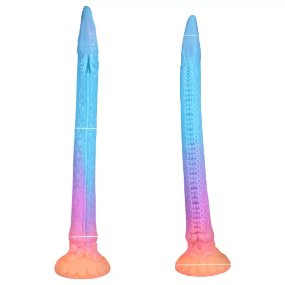 OgazR XXL Eel - anale dildo - fosforescerend - 47 cm - roze
