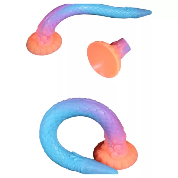 OgazR XXL Eel - anale dildo - fosforescerend - 47 cm - roze