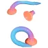 OgazR XXL Eel - anale dildo - fosforescerend - 47 cm - roze