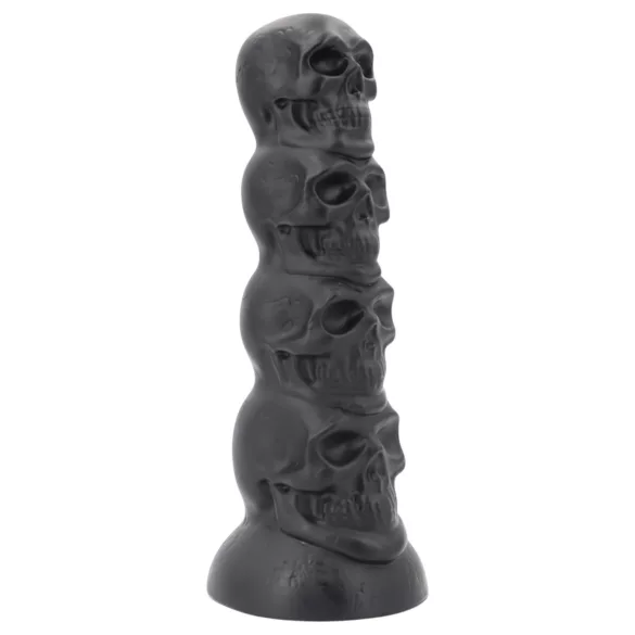 Topped Monster - schedel-dildo - 22 cm (zwart)
