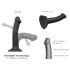 Strap-on-me Dual S - Dubbel Laagse Dildo (Zwart)