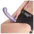Strap-on-me - dildo met zuignap - gebogen - siliconen - paars - S