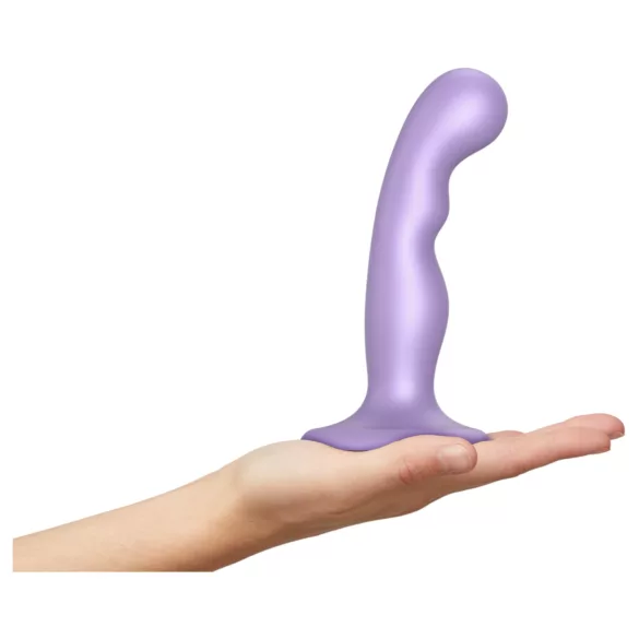 Strap-on-me - dildo met zuignap - gebogen - siliconen - paars - S
