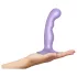 Strap-on-me - dildo met zuignap - gebogen - siliconen - paars - S