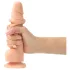 Strap-on-me - dildo met zuignap - dubbel gelaagd - klein - huidskleur