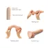 Strap-on-me - dildo met zuignap - dubbellaags siliconen - huidskleur - M