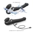Strap-on-me - strap-on vibrerend luchtdruk vibrator - zwart