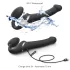 Strap-on-me - opzetvibrator met luchtdrukgolven - zwart - maat M