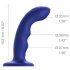 Waterdichte pulsedeluxe G-spot strap-on - Blauw