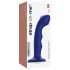 Waterdichte pulsedeluxe G-spot strap-on - Blauw