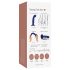 Waterdichte pulsedeluxe G-spot strap-on - Blauw