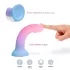 Dildolls Utopia - dildo met zuignap - siliconen - meerkleurig
