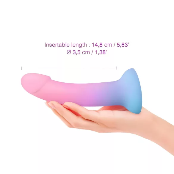 Dildolls Utopia - dildo met zuignap - siliconen - meerkleurig