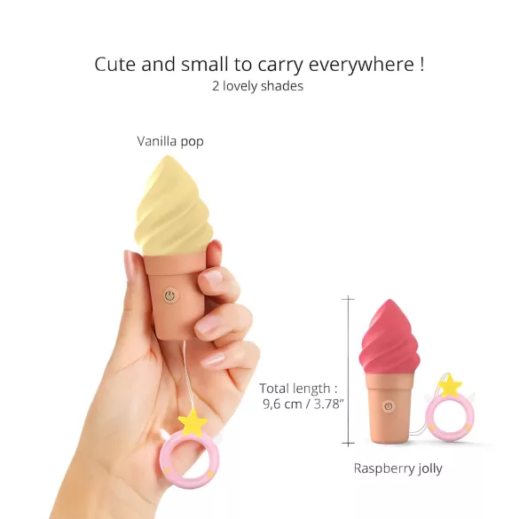 Love to Love Cand Ice - oplaadbare clitoris vibrator (vanille)