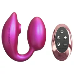  Wonderlover - clitoris stimulator G-spot vibrator (metaalroze)