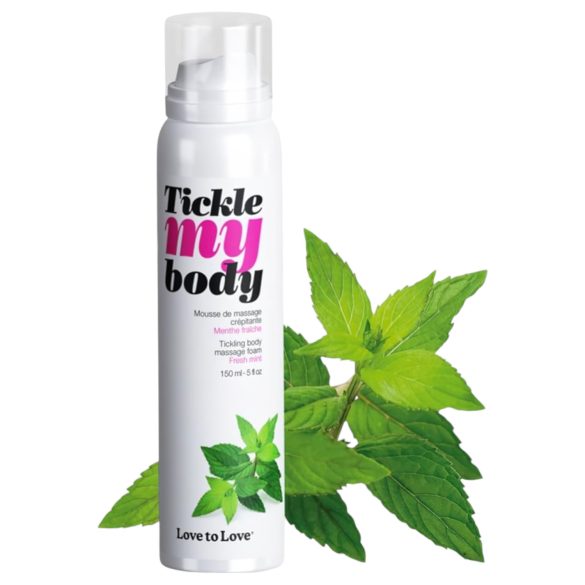 Prikkel mijn lijf - tintelende massage schuim - munt (150ml)