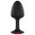 Dorcel Geisha Plug Ruby L - anaalplug met roze steen (zwart)
