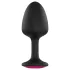 Dorcel Geisha Plug Ruby L - anaalplug met roze steen (zwart)