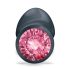 Dorcel Geisha Plug Ruby L - anaalplug met roze steen (zwart)