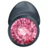 Dorcel Geisha Plug Ruby L - anaalplug met roze steen (zwart)