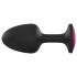 Dorcel Geisha Plug Ruby L - anaalplug met roze steen (zwart)