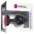 Dorcel Geisha Plug Ruby L - anaalplug met roze steen (zwart)