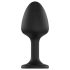 Dorcel Geisha Plug Diamond XL - zwarte anaal plug met witte steen