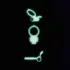 Dorcel - vibrerende penisring - glow in the dark - wit