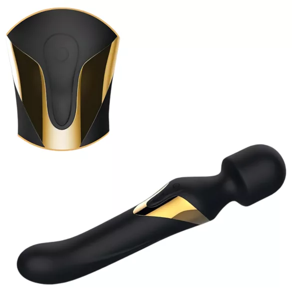 Dorcel - 2-in-1 vibrator en massager - dual stimulatie - zwart