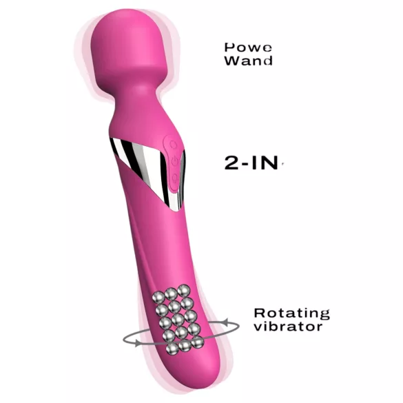Dorcel Dual Orgasms - oplaadbare 2-in-1 masserende vibrator (roze)