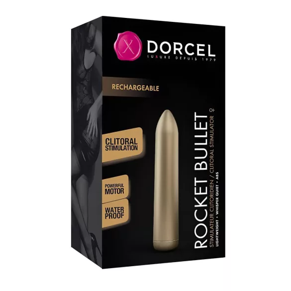 Dorcel Rocket Bullet - mini vibrator - oplaadbaar - goud