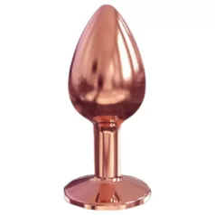   Dorcel Diamond Plug S - aluminium anale plug - klein (rosegoud)