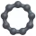 Dorcel Maximize - bolvormige, siliconen penisring (grijs)