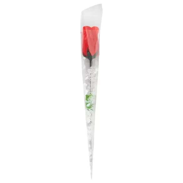 Panty Rose - string slip met rozensteel - rood - S/L