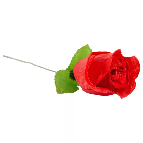 Panty Rose - string slip met rozensteel - rood - S/L