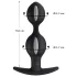 Fun Factory - anaal duo dildo - paar ballen - siliconen - paars