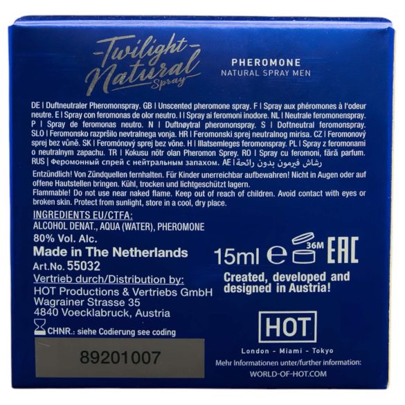 HOT Twilight Natural - feromon parfum voor mannen (15ml) - geurloos