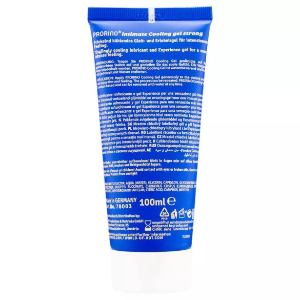 HOT Prorino - intieme crème voor mannen - sterk verkoelend - 100ml