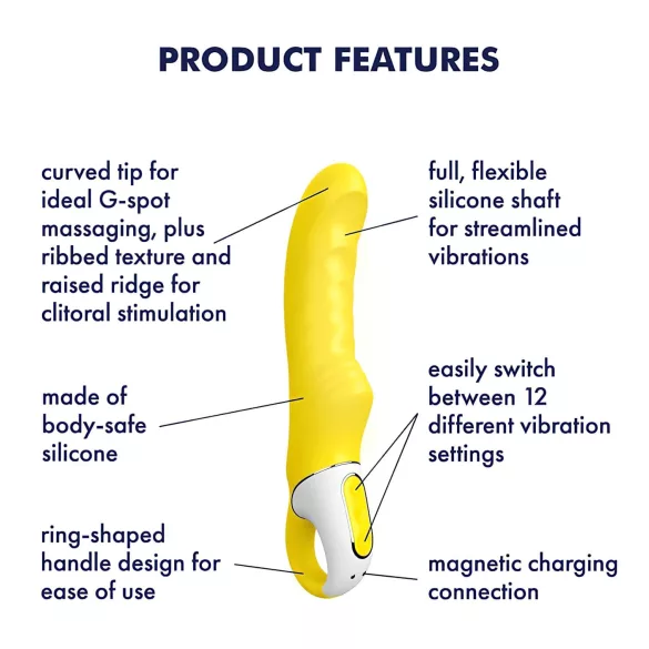 Satisfyer Yummy Sunshine - G-spot vibrator - waterdicht - geel