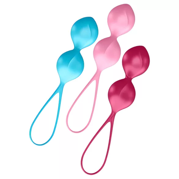 Satisfyer V Balls - kegelbal set - duo + extra bal - siliconen - 3 stuks