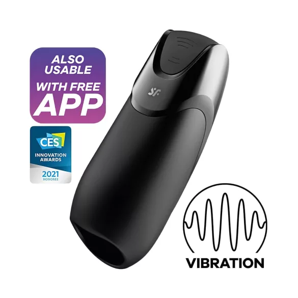 Satisfyer Men - masturbator - smart functies - zwart