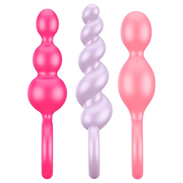 Satisfyer Booty Call - anaal plug set - siliconen - 3 stuks - multi color