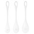 Satisfyer Yoni Power 1 - witte geishaballen set (3 stuks)