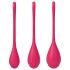 Satisfyer Yoni Power 1 - kegelballenset - rood (3 stuks)
