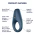 Satisfyer Rocket Ring - vibrerende penisring - waterdicht - blauw