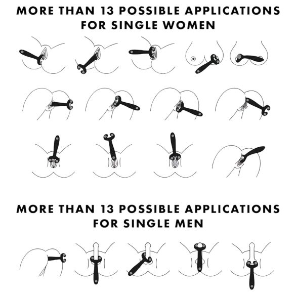 Satisfyer Endless Fun - oplaadbare, waterdichte koppels vibrator (blauw)