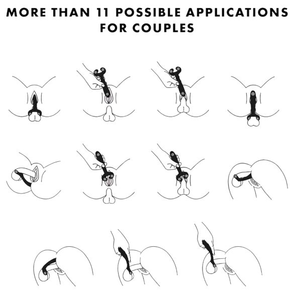 Satisfyer Endless Fun - oplaadbare, waterdichte koppels vibrator (blauw)