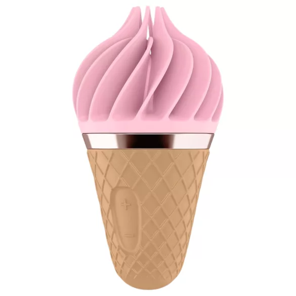 Satisfyer Sweet Treat - oplaadbare, roterende clitorisvibrator (roze-bruin)