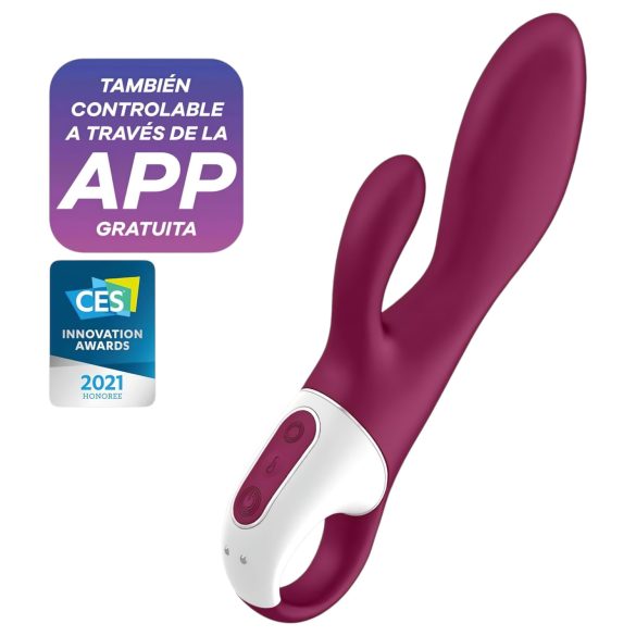 Satisfyer Heated Affair - verwarmde clitoris vibrator met arm - rood