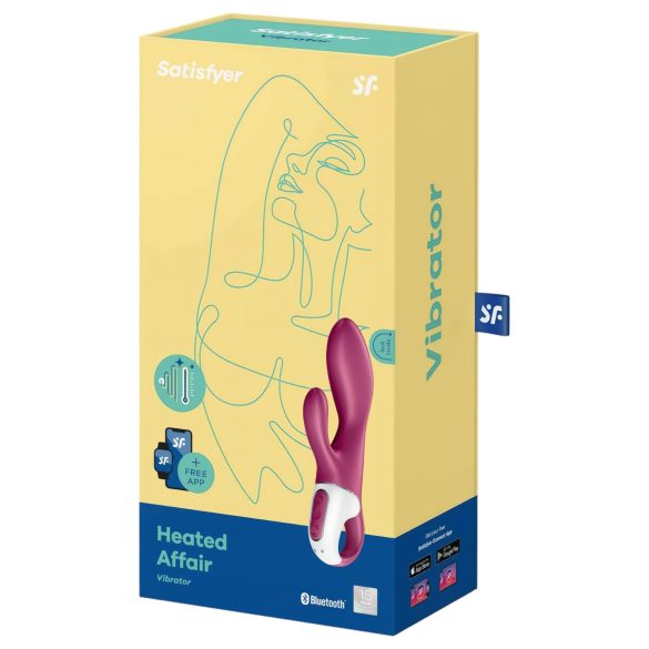 Satisfyer Heated Affair - verwarmde clitoris vibrator met arm - rood